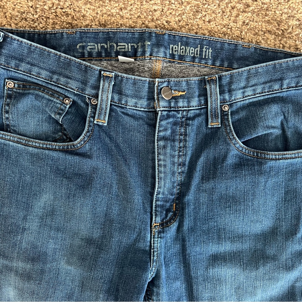 Carhartt Men's Relaxed Fit Blue Jeans